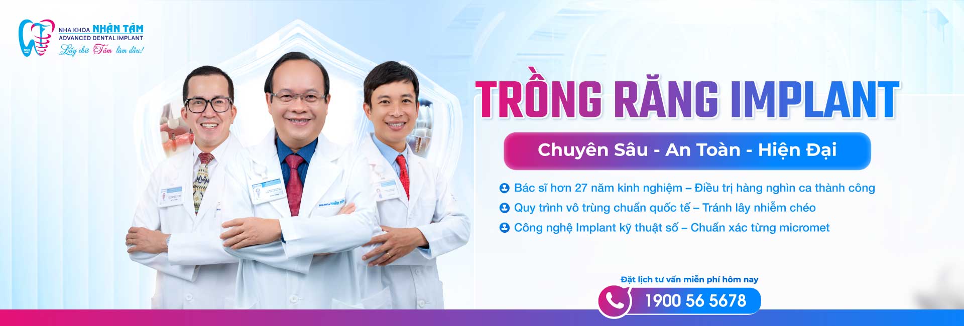 Trồng răng implant: chuyên sâu - an toàn - hiện đại Trồng răng implant: chuyên sâu - an toàn - hiện đại